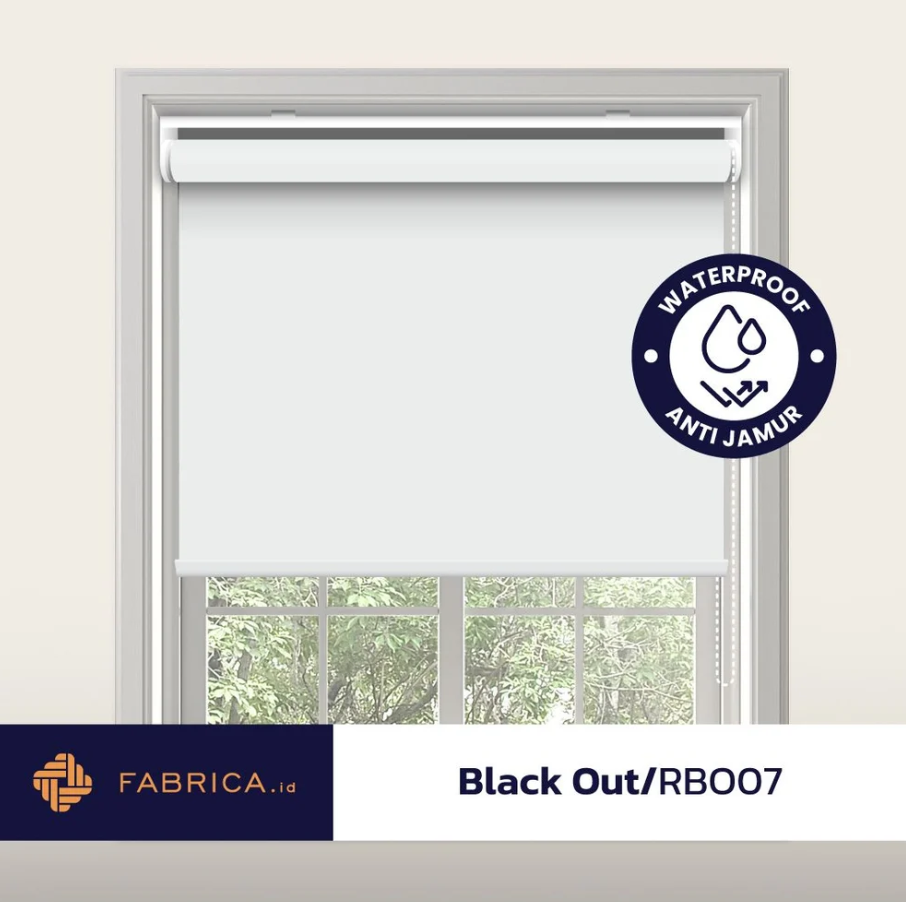 Roller Blinds Black Out Waterproof RBO07 Abu Muda
