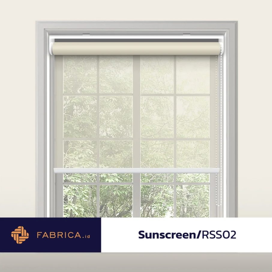Roller Blinds Sunscreen RSS02 Abu Kuning